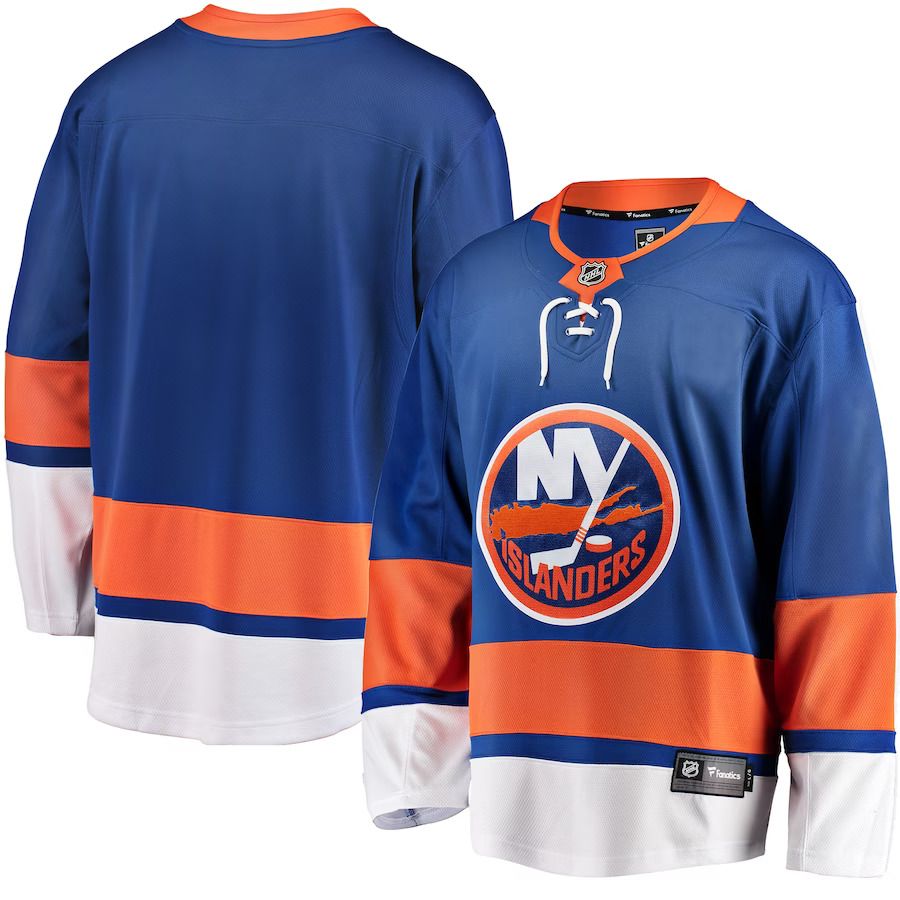 Men New York Islanders Fanatics Branded Blue Breakaway Home NHL Jersey->customized nhl jersey->Custom Jersey